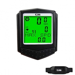 Lee Lam Cycling Computer Lee Lam Bike Speedometer Bicycle Wireless Computer Waterproof Cycling Computer LCD Backlight Automatic Wake-Up & Multi-Functions