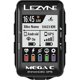 LEZYNE Accessories Lezyne Mega C GPS Computer Loaded Bundle, Black, One Size