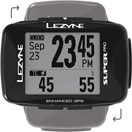 LEZYNE Cycling Computer LEZYNE Super Pro GPS Smart Loaded Computer Black, One Size