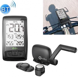 LFDHSF Accessories LFDHSF Bicycle Component M4 Bike Computer Cycling Stopwatch Speedometer Speed Cadence Sensor Odometer IPX5 Waterproof Bluetooth V4.0 Wireless with 2.5 inch Screen Bicycle accessories