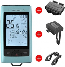 LFDHSF Accessories LFDHSF GPS Bike Computer Odometer with Wireless Speed&Cadence Sensor Intelligent Warning Headlight Outdoor Waterproof Cycling Speedometer Accuracy 0.000