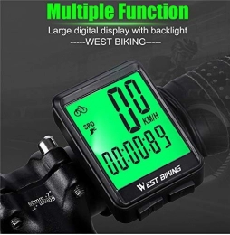 LFDHSF Accessories LFDHSF Waterproof Bicycle Computer with MTB Bike Cycling Odometer Speedometer Watch LED Digital Rate for Most Types of Bicycles