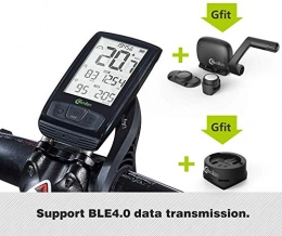 LFDHSF Accessories LFDHSF Wireless Bicycle Computer Odometer Speedometer with Speed Cadence Sensor, Backlight IML Bluetooth ANT + Bike Code Table