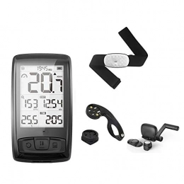 LINGJIA Bicycle Speedometer Wireless Bicycle Computer Bike Speedometer With Speed & Cadence Sensor Can Connect Bluetooth