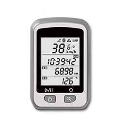 LPsweet Accessories LPsweet Bike Speedometer Wireless, Waterproof Bike Computer And Bicycle Odometer, Support Heart Rate Monitor And Speed Cadence Sensor Connection, Silver