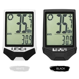 Lshbwsoif Accessories Lshbwsoif Cycle Computers Wireless Bike Computer Mountain Bike Speedometer Odometer Waterproof Bicycle Odometer Speedometer (Size:7.5 * 5 * 1.5cm; Color:White)