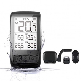 LYA 2.5 Inch Bicycle Odometer, Wireless Bluetooth Speedometer Speed/Cadence Sensor Waterproof USB Charging Bike Computer Road Cycling Equipment