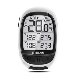 Meilan Accessories MeiLan GPS Core Wireless Bike Computer M2 Bluetooth ANT+ Connect Support HR Monitor Power Meter Speed Cadence Sensor Cycling Computer