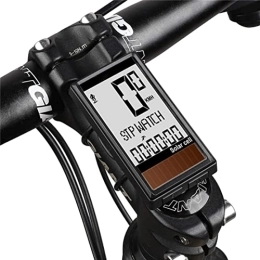 MHCYKJ Cycling Computer MHCYKJ Cycle Speedometer with Clock LED Backlight Bicycle Speedometer Odometer Riding Distance Average Speed Max Speed KM / M LCD Display for Outdoor Exercise