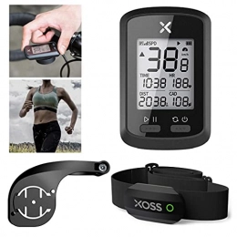 NaiCasy Accessories NaiCasy Bike Computer G+ Wireless Speedometer English Code Table with Mount Extended Bracket Cadence Heart Rate