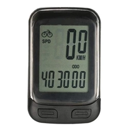 NEHARO Cycling Computer NEHARO Bicycle Speedometer Bike Computer Multi Functions Bicycle Cycling Computer Speedometer Odometer with LCD Screen Backlight (Color : Black, Size : One size)