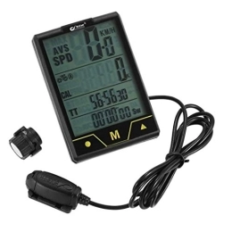 NEHARO Accessories NEHARO Bicycle Speedometer Bike Computer Wireless / Wired Bicycle Speedometer Odometer Temperature Backlight Water Resistant for Cycling Riding Multi Function (Color : Wired, Size : One size)