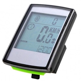 no-branded Fuel Gauge Mountain Bike Odometer Waterproof Luminous Bicycle Code Table Digital Speedometer Bicycle Accessories Power Meter Bicycle CGFEUR (Color : Silver, Size : Free)