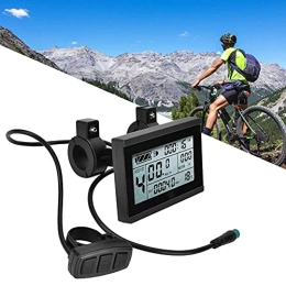 minifinker Cycling Computer Power Display Meter Bicycle Display Meter Bike Electric LCD Display Meter, with Connector, Fit for Bike Modification
