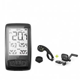 QIANMA Cycling Computer QIANMA Bicycle speed meter Meilan Wireless Bicycle Computer Bike Speedometer With Speed & Cadence Sensor Can Connect Bluetooth