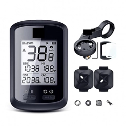qingqing1001 Accessories qingqing1001 GPS Bike Cycyling Computer Waterproof IPX7 Bluetooth 4.0 ANT+ G PLUS Cadence Speed Heart Rate Backlight Speedomete For Bike (Color : G PLUS Group B)