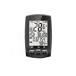 QPALZMGK Cycling Computer QPALZMGK IPX7 Waterproof Bicycle GPS Computer Bicycle ANT+ Bicycle Computer Bluetooth 4.0 2.2-Inch Large Screen 40 Hours Long Battery Life, Suitable for All Bicycles