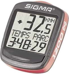 Sigma Sport Accessories Sigma BC 1200 Wireless Bicycle Speedometer Speedometer Speed Wireless