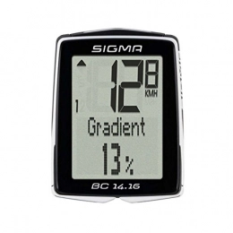 Sigma Accessories Sigma BC 14.16 STS Black, White – Computer For Bicycles (27 x 37 mm, 40.3 mm, 12.2 mm, 53.2 mm)