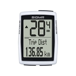 Sigma Sport Accessories SIGMA SPORT BC 12.0 WR | Wired Bicycle Computer with Numerous Functions | Bike Computer for All Cycling Adventures | Easy to Use with Large, White