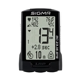  Accessories SIGMA SPORT BC 23.16 STS White Bicycle Computer with Bicycle, Altitude and Heart Rate Functions, Cadence and High Log Capacity, White Bicycle Speedometer with Easy Operation