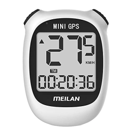SM SunniMix Cycling Computer SM SunniMix GPS Cycling Computer Bike Speedometer Odometer Cycling Waterproof Road Bike MTB Bicycle Computer Data to Be Seen Clearly in the Dark and Day Time, White