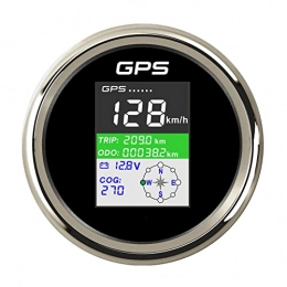 SM SunniMix Accessories SM SunniMix Φ85mm GPS Speedometer Gauge Backlight LCD Waterproof Adjustable Mileage 9-32V MPH Speedometer Digital Marine GPS Odometer
