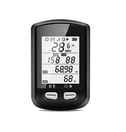 SUNGW Cycling Computer SUNGW Speedometer for Bike GPS Bike Computer, Water proof Bicycle Speedometer and Odometer ANT+ Wireless Cycling Computer Compatible with App, 30 Hours Battery Life IPX6 LCD Wahoo Bike Computer