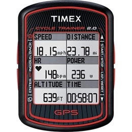 Timex Cycling Computer Timex T5K615 Cycle Trainer GPS Bike Computer with HRM - Black
