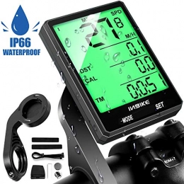  Cycling Computer Tyuodna Bike Computer, Wireless Bicycle Odometer Waterproof, Mufti-Functions Bicycle Computer Wireless Speedometer with Extension Mount, Automatic Wake-up, 2.8"Backlight, Stopwatch, Calorie Counter