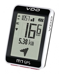 VDO Cycling Computer VDO M7 Cycle Computer With GPS Bike Speedometer Altimeter, black white