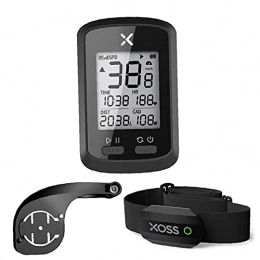 VusiElag Accessories VusiElag Bike Computer G+ Wireless Speedometer English Code Table with Mount Extended Bracket Cadence Heart Rate