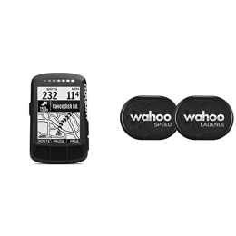 Wahoo Accessories Wahoo ELEMNT BOLT V1 GPS Cycling / Bike Computer & RPM Speed and Cadence Sensor for iPhone, Android and Bike Computers