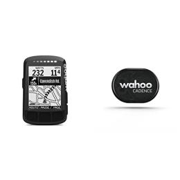 Wahoo Fitness Cycling Computer Wahoo ELEMNT BOLT V1 GPS Cycling / Bike Computer & Wahoo RPM Cadence Sensor for iPhone, Android and Bike Computers