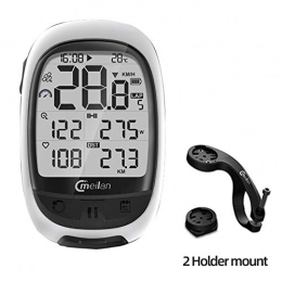 AJL Accessories Wireless GPS bicycle computer riding odometer speedometer, outdoor sports waterproof backlight FSTN Bluetooth & ANT bicycle computer CE