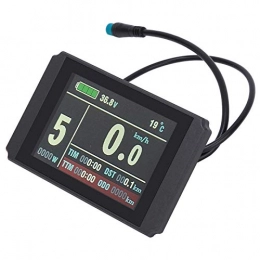 Wosune Cycling Computer Wosune LCD Instrument, Colorful Screen LCD Instrument Bicycle LCD Instrument, for Cycling Lovers Electric Scooter Bicycle Modification Electric Bicycle