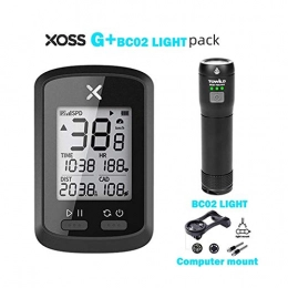 WSGYX Cycling Computer WSGYX Bike Computer G+ Wireless GPS Speedometer Waterproof Road Bike MTB Bicycle Bluetooth with Cadence Cycling Computers (Color : G plus with BC02 KIT)