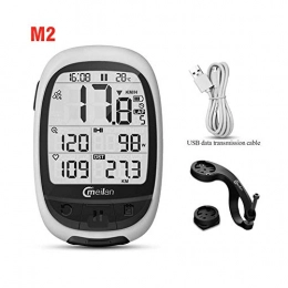 WSGYX Cycling Computer WSGYX Bike Computer M2 M3 GPS Navigation Waterproof Wireless Cycling Computer Bluetooth 4.0 Bicycle Navigationr and Odometer (Color : M2)