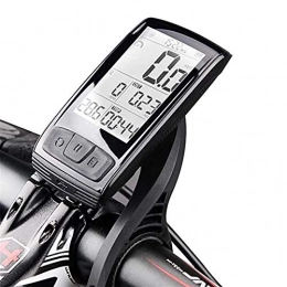 WXH Accessories WXH Wireless Bicycle Speedometer Mountain, Road Bicycle Code Table, Waterproof Luminous Easy Installation 2.5 Inch Extra Large Lcd Backlight Display