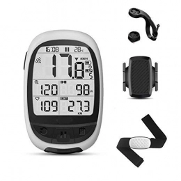 Wxxdlooa Odometer Gps Bicycle Computer Wireless Speedometer Ble4.0/ant+ Bike Odometer Speed/Cadence Sensor Heart Rate Monitor Optional