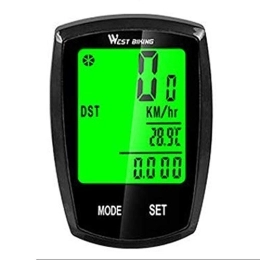 XIEXJ Accessories XIEXJ Bike Computer Speedometer, Multifunctional Backlight Display Waterproof for Mountain & Road Bike Wireless Bike, Black