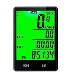 XIEXJ Cycling Computer XIEXJ Bike Computer, Wireless Speedometer Odometer Rainproof Cycling, for 2.8-Inch Large Screen, Measuring Temperature And Speed