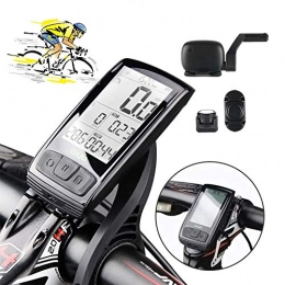 XIYAN Accessories XIYAN Bicycle Speedometer, 11 Function Waterproof Large LCD Screen Cycle USB Charging Bluetooth Connection Cadence Sensor Accurate, Used for Riding Speed Measurement