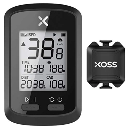 XOSS Cycling Computer XOSS G+ Bike Computer GPS Wireless Speedometer Odometer Cycling Tracker Waterproof Road Electric Bike MTB Bicycle Bluetooth ANT+ Cycling Computers (G+＆Cadence / Speed Sensor)