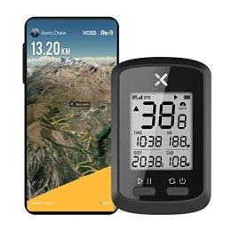 XOSS Cycling Computer XOSS G+ GPS Bike Computer, Bluetooth ANT+ Cycling Computer, Wireless Bicycle Speedometer Odometer with LCD Display, Waterproof MTB Tracker Fits All Bikes Electric Bike (XOSS APP Support)