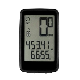 Yaunli Cycling Computer Yaunli Bicycle computer USB Rechargeable Wireless Bike Computer With Bicycle Speedometer Odometer Waterproof speed bike speedometer (Color : Black1, Size : One size)