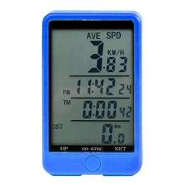 Yaunli Cycling Computer yaunli Bicycle odometer Waterproof Bicycle Computer With Backlight Wireless Bicycle Computer Bike Speedometer Odometer Bike Stopwatch Waterproof bicycle odometer (Color : Blue1, Size : ONE SIZE)