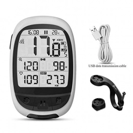 YBZS Wireless Road Bike Computer,Bicycle GPS Wireless Speedometer/Bluetooth ANT+ Speed Bike Speedometer/Odometer/Cadence Sensor/Optional Heart Rate Monitor