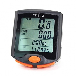 Yongqin Accessories Yongqin Bicycle Odometer Speedometer Bike Speedometer Mtb Bike Code Wireless Stopwatch Luminous Waterproof Riding Odometer (Color : Orange, Size : One Size)