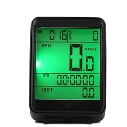 YONGYONGDE Accessories YONGYONGDE Bike Computer MTB Bicycle Stopwatch Wireless Stopwatch Luminous Waterproof Riding Speedometer for Bicycle Enthusiasts (Color : Black, Size : One size) (Black One Size)